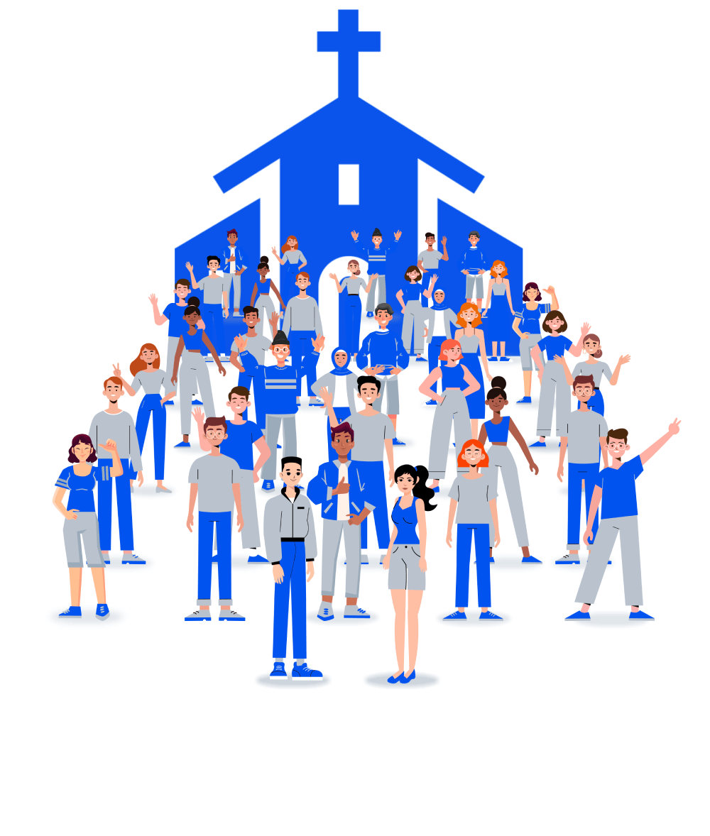 Church community illustration
